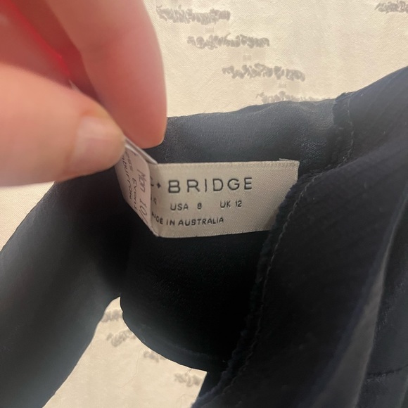 BEC+BRIDGE MOON DANCE STRAPLESS DRESS, INK, SIZE: US 8/AUS 12 - Picture 6 of 6